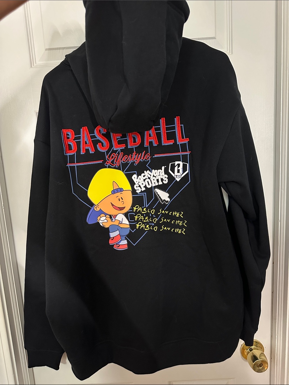 Baseball Lifestyle Secret Weapon Black Pullover Hoodie Sweatshirt - Men New